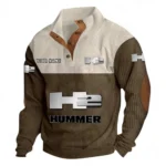 4x4 Utility Vehicle Men's Stand Up Collar Base Shirt CAR480 - Brown