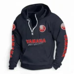 Sport Bike Casual Stand Up Collar Hoodie CAR481 - Dark Blue