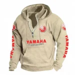 Adventure Motorbike Casual Stand Up Collar Hoodie CAR481 - Off White