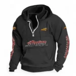 Classic Cruiser Casual Stand Up Collar Hoodie CAR481 - Black