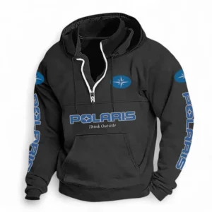 Off-Road Vehicle Casual Stand Up Collar Hoodie CAR481 - Black