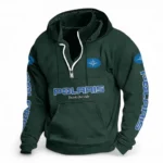 Adventure ATV Casual Stand Up Collar Hoodie CAR481 - Dark Green