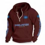 Utility Task Vehicle Casual Stand Up Collar Hoodie CAR481 - Deep Red