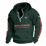 Long-Distance Bike Casual Stand Up Collar Hoodie CAR481 - Dark Green