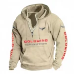 Adventure Touring Bike Casual Stand Up Collar Hoodie CAR481 - Off White