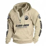 Extreme Terrain Vehicle Casual Stand Up Collar Hoodie CAR481 - Off White