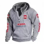Efficient Ride Casual Stand Up Collar Hoodie CAR481 - Light Grey