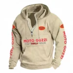 Vintage Cruiser Casual Stand Up Collar Hoodie CAR481 - Off White