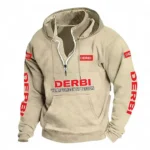 Fun Ride Casual Stand Up Collar Hoodie CAR481 - Off White