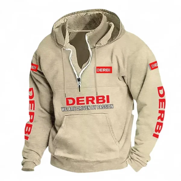 Fun Ride Casual Stand Up Collar Hoodie CAR481 - Off White