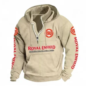 Adventure Cruiser Casual Stand Up Collar Hoodie CAR481 - Off White