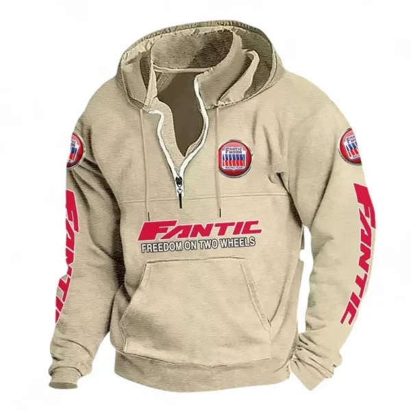 Performance Off-Roader Casual Stand Up Collar Hoodie CAR481 - Off White