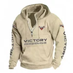 Touring Cruiser Casual Stand Up Collar Hoodie CAR481 - Off White