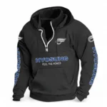 Sport Motorcycle Casual Stand Up Collar Hoodie CAR481 - Black