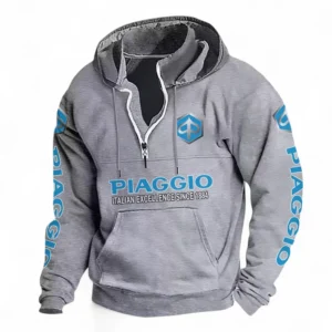 City Cruiser Casual Stand Up Collar Hoodie CAR481 - Light Grey