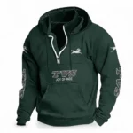 Lightweight Scooter Casual Stand Up Collar Hoodie CAR481 - Dark Green