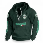 Adventure Touring Bike Casual Stand Up Collar Hoodie CAR481 - Dark Green
