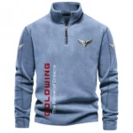 City Car Half Zip Stand Up Collar Hoodie CAR484 - Light Blue