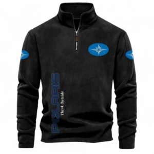 Rugged Ride Half Zip Stand Up Collar Hoodie CAR484 - Black