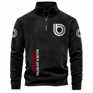 Lightweight Power Ride Half Zip Stand Up Collar Hoodie CAR484 - Black