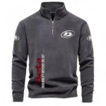Performance Trail Bike Half Zip Stand Up Collar Hoodie CAR484 - Dark Gray