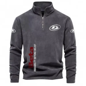 Performance Trail Bike Half Zip Stand Up Collar Hoodie CAR484 - Dark Gray