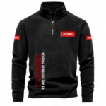 Nimble Scooter Half Zip Stand Up Collar Hoodie CAR484 - Black