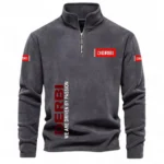 Speedy Commuter Half Zip Stand Up Collar Hoodie CAR484 - Dark Gray