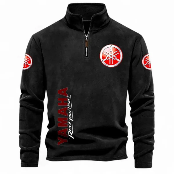 Performance Bike Half Zip Stand Up Collar Hoodie CAR484 - Black