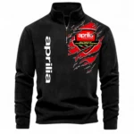 Sportbike Half Zip Stand Up Collar Hoodie CAR485 - Black