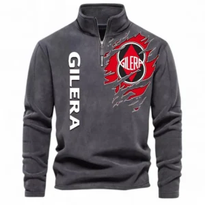 Agile Street Ride Half Zip Stand Up Collar Hoodie CAR485 - Dark Gray