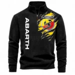 Racing Car Half Zip Stand Up Collar Hoodie CAR486 - Black
