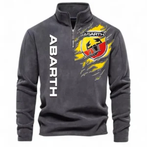 Hot Hatchback Half Zip Stand Up Collar Hoodie CAR486 - Dark Gray