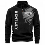 Luxury Sedan Half Zip Stand Up Collar Hoodie CAR486 - Black