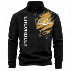 American Pickup Truck Half Zip Stand Up Collar Hoodie CAR486 - Black