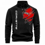 Performance Roadster Half Zip Stand Up Collar Hoodie CAR486 - Black