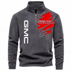 Utility SUV Half Zip Stand Up Collar Hoodie CAR486 - Dark Gray