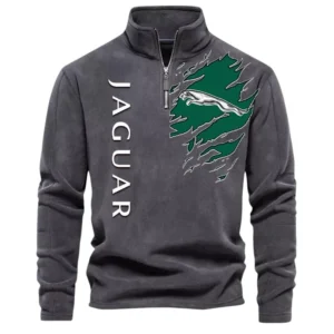 Sports Sedan Half Zip Stand Up Collar Hoodie CAR486 - Dark Gray