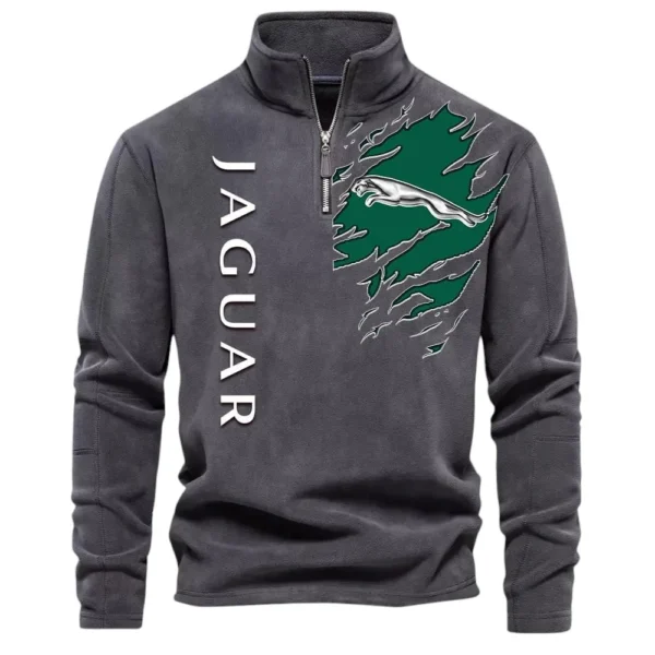 Sports Sedan Half Zip Stand Up Collar Hoodie CAR486 - Dark Gray