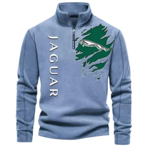 Executive Vehicle Half Zip Stand Up Collar Hoodie CAR486 - Light Blue