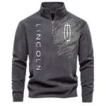 Executive Car Half Zip Stand Up Collar Hoodie CAR486 - Dark Gray