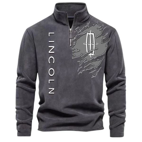 Executive Car Half Zip Stand Up Collar Hoodie CAR486 - Dark Gray