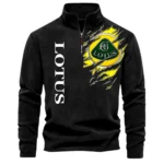 Sports Car Half Zip Stand Up Collar Hoodie CAR486 - Black