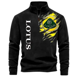 Sports Car Half Zip Stand Up Collar Hoodie CAR486 - Black