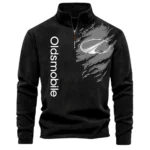 Classic Sedan Half Zip Stand Up Collar Hoodie CAR486 - Black