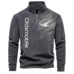 Family Car Half Zip Stand Up Collar Hoodie CAR486 - Dark Gray