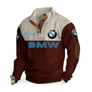 Prestige Automobile Men's Stand Up Collar Base Shirt CAR487 - Dark Red