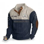 Prestige Sedan Men's Stand Up Collar Base Shirt CAR487 - Navy Blue