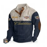 Executive Luxury Vehicle Men's Stand Up Collar Base Shirt CAR487 - Navy Blue