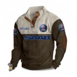 Touring Sedan Men's Stand Up Collar Base Shirt CAR487 - Brown